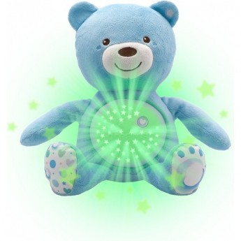 Игрушка мягкая CHICCO музыкальная МИШКА голубой 0 м+, Голубой