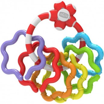 Игрушка-погремушка CHICCO "Кольца", Красный