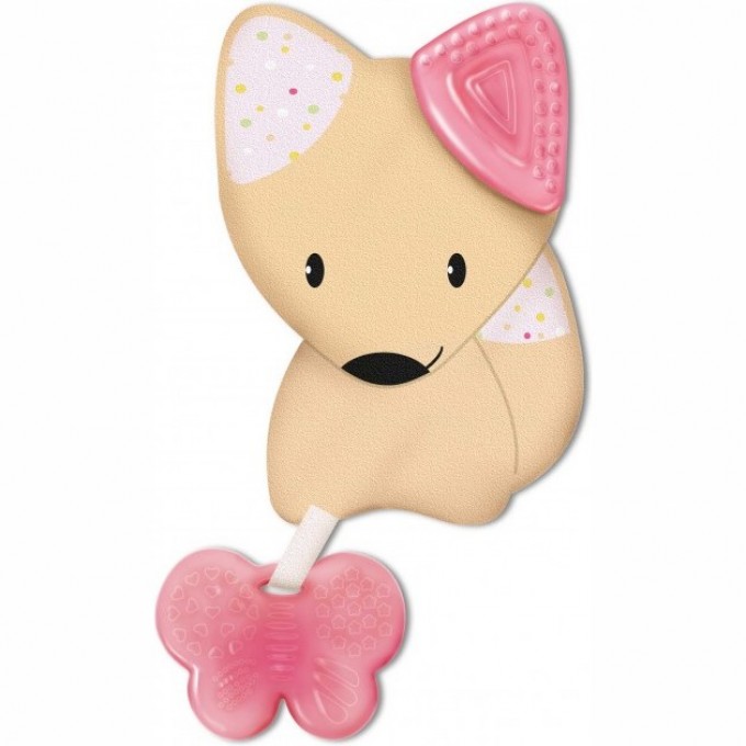 Игрушка-прорезыватель CHICCO FRESH FRIENDS 3-в-1, 4+, розовый 340624040