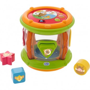 Музыкальный барабан CHICCO Король Лев 6+ Музыкальный барабан CHICCO Король Лев 6+