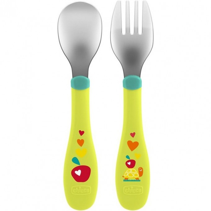Набор посуды CHICCO METALCUTLERY, Зеленый 00016102300000