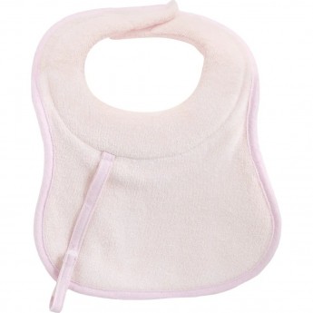 Нагрудник CHICCO MILKY BIB 0м+ (2 шт) хлопковый, розовый