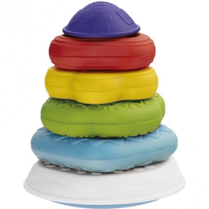 Пирамидка CHICCO RING TOWER 2в1, Разноцветный 00009372000000