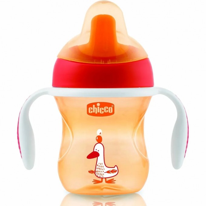 Поильник CHICCO TRAINING CUP 6+, оранжевый 6921310180