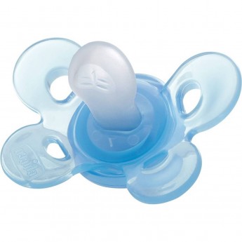 Пустышка силиконовая CHICCO PHYSIO COMFORT 0-6м голубая 1 шт