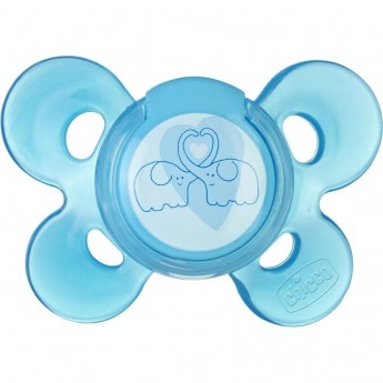 Пустышка силиконовая CHICCO PHYSIO COMFORT, Голубой Пустышка силиконовая CHICCO PHYSIO COMFORT, Голубой