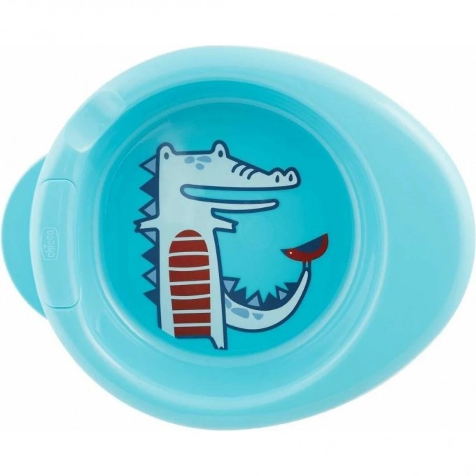 Тарелка CHICCO STAY WARM 6м+ голубая 16000200000